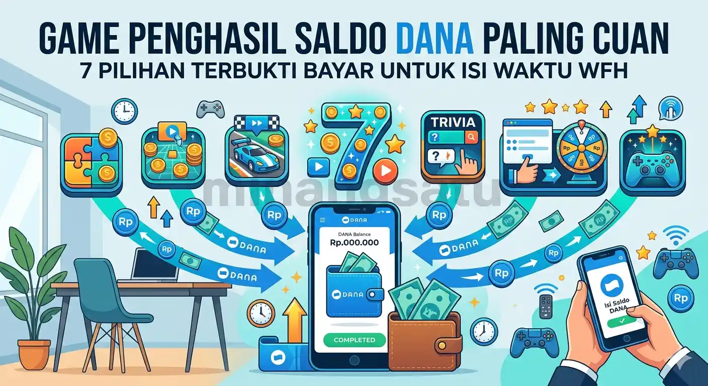 Game Penghasil Saldo DANA Paling Cuan, 7 Pilihan Terbukti Bayar untuk Isi Waktu WFH